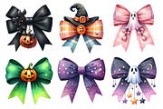 Halloween Coquette Bow Clipart, an Illustration by Daily.Designs (Thumbnail 2 of 5)