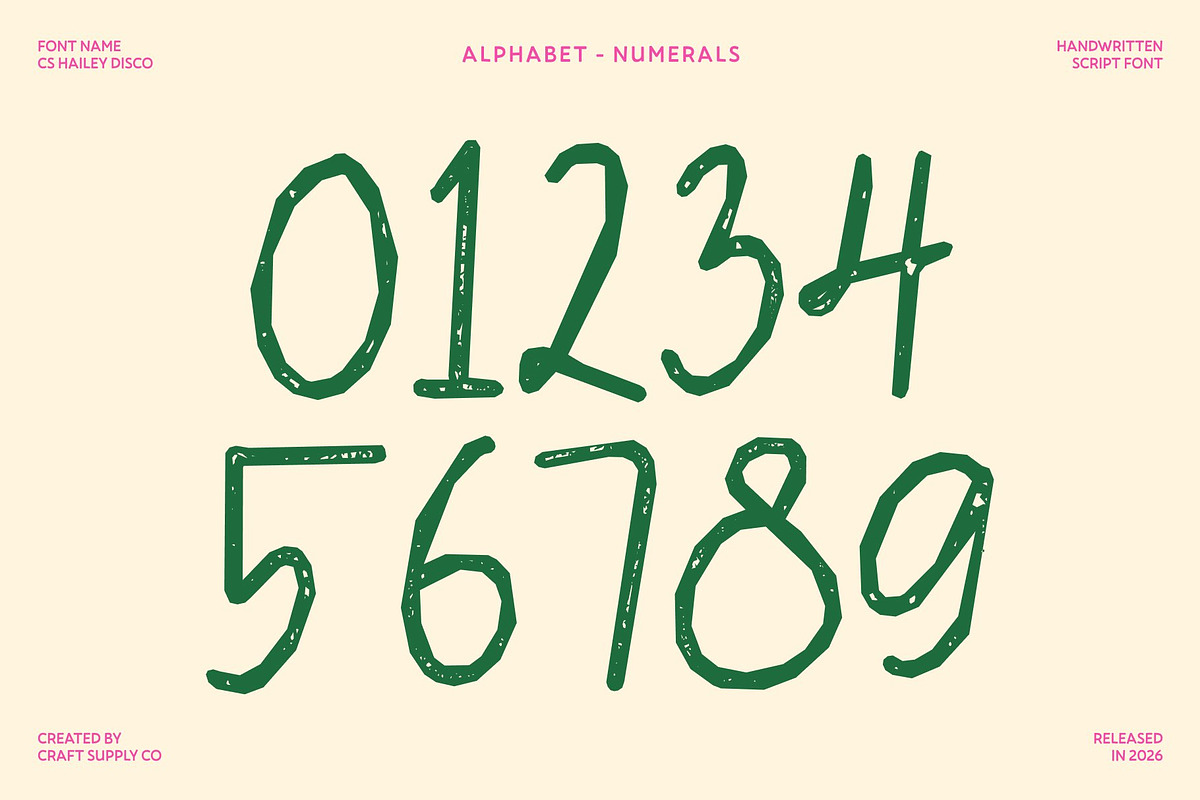 CS Brisa Stamp, a Script Font by Craft Supply Co. (Photo 6 of 8)