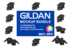 Gildan Apparel Mockup Bundle