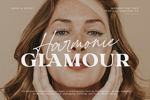 Harmonie Glamour - Modern Font Duo