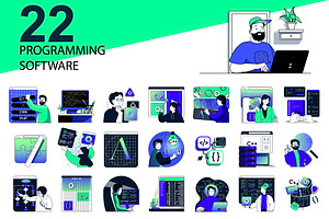 Programming Web Illustrations, a Templates & Theme by alexdndz