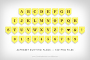 Yellow Bunting Flag Party Printables, a Flyer Template by NDesigns (Thumbnail 3 of 4)