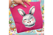 Glitter Easter Bunny Coquette Png, an Illustration by Designking (Thumbnail 4 of 4)