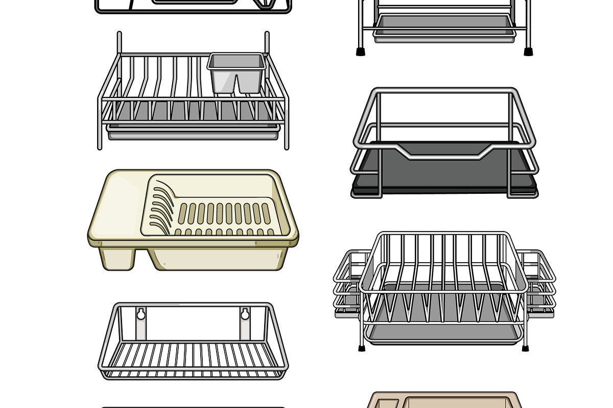 Dish drying racks for kitchen, an Object Graphic by pikepicture (Photo 3 of 3)