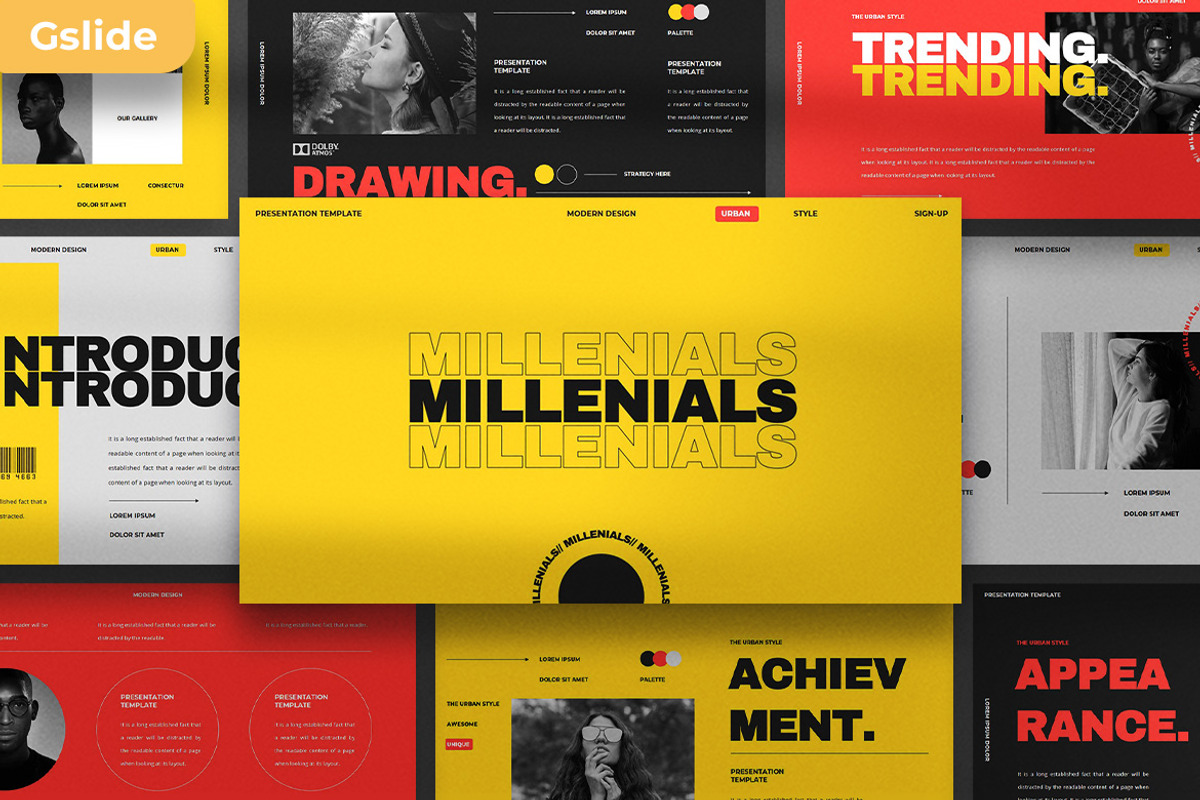 Millenials Presentation Template