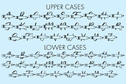 Pencil Monogram Font, a Handwritten Font by Freeling Design House (Thumbnail 2 of 4)