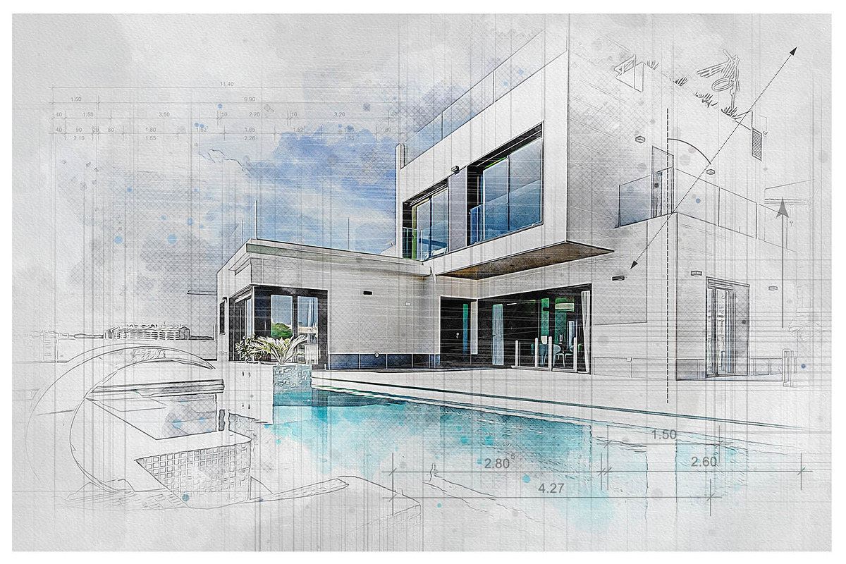 House Concept Sketch Art Effect, an Action Add-On by MRI STUDIO (Photo 28 of 29)