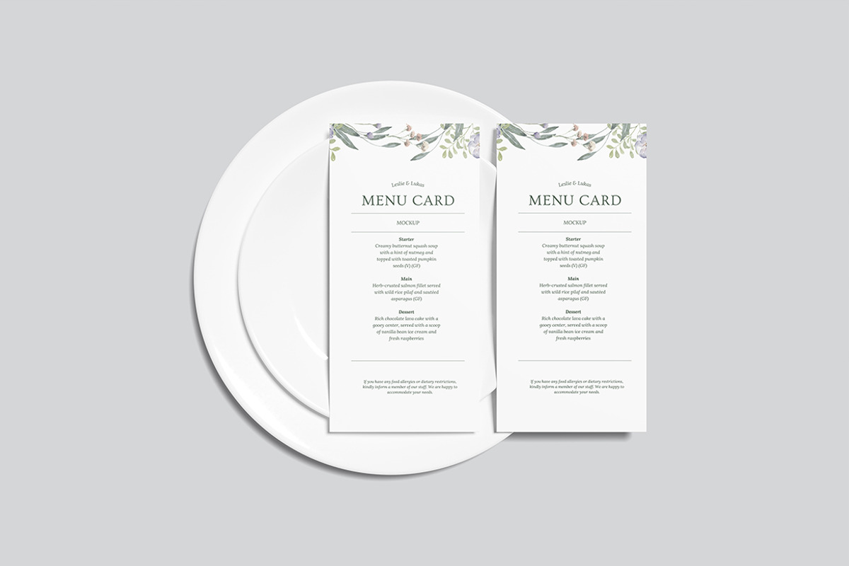 Menu Card Mockup, an Advertising Mockup by Twins_studio926 (Photo 2 of 5)