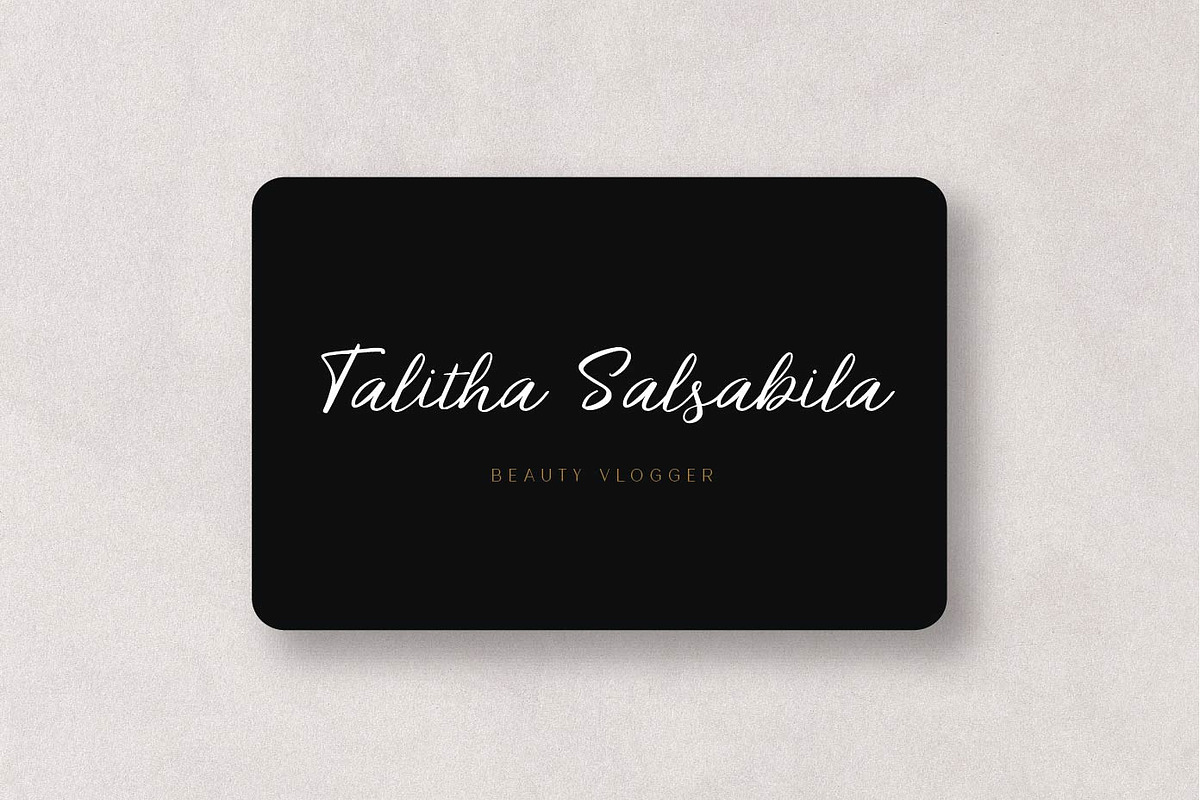 Talent Signature, a Script Font by Patria Ari (P4tcreativa) (Photo 9 of 11)