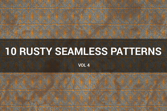 Rusty Metal Seamless Patterns (v 4) preview 6