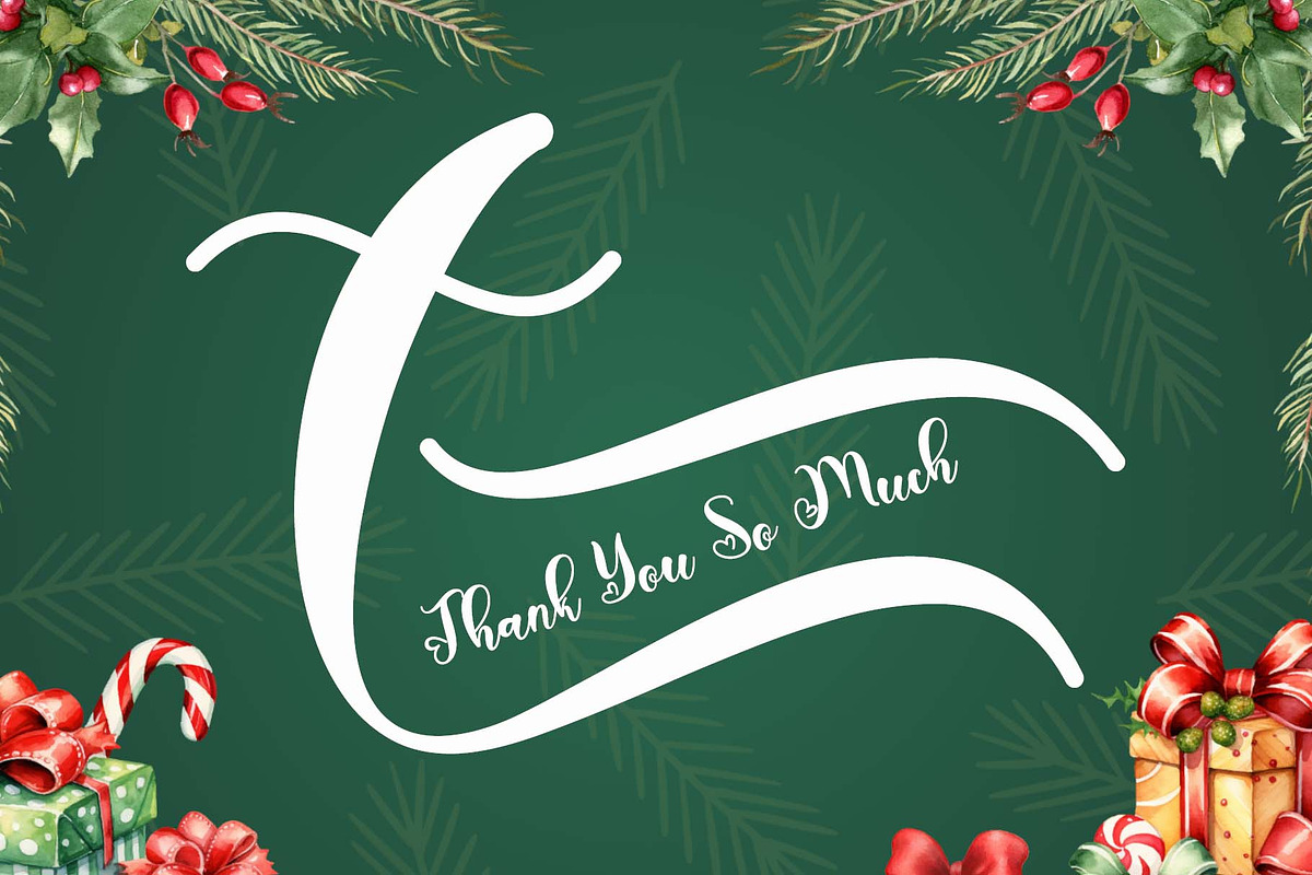 Christmas Shadyna, a Handwritten Font by Yoga Letter (Photo 3 of 8)