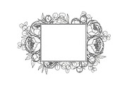 Floral Frame SVG Bundle, an Illustration by Gaye Art (Thumbnail 22 of 31)