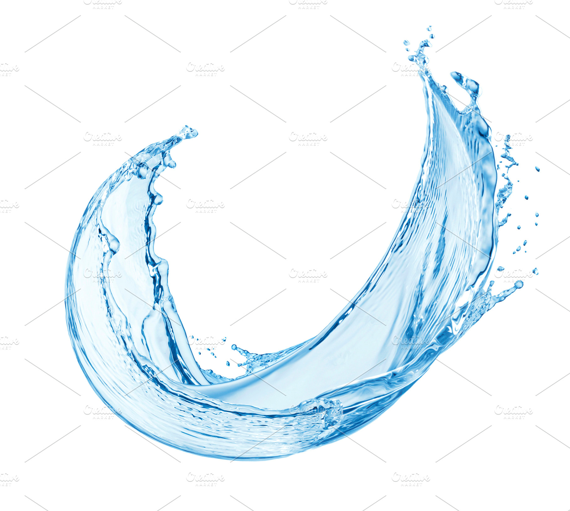 Water splash isolated, a Food & Drink Photo by Max Lashcheuski