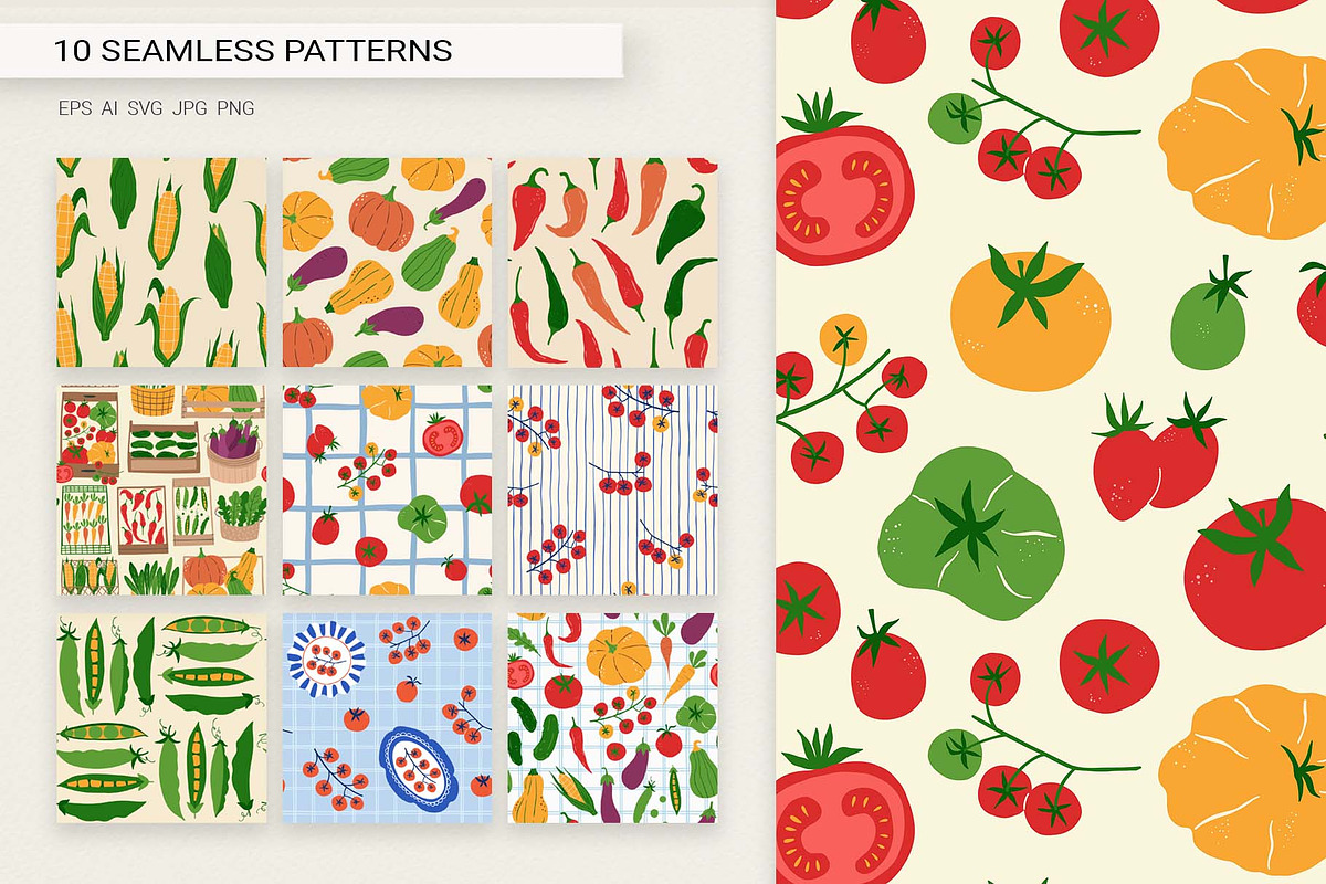 Farm Vegetables | 100% Hand drawn, a Food Illustration by Irina Ostapenko (Photo 2 of 10)