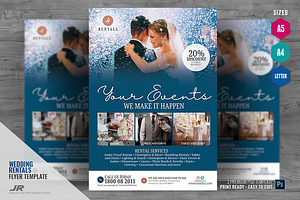 Wedding Rentals Services Flyer