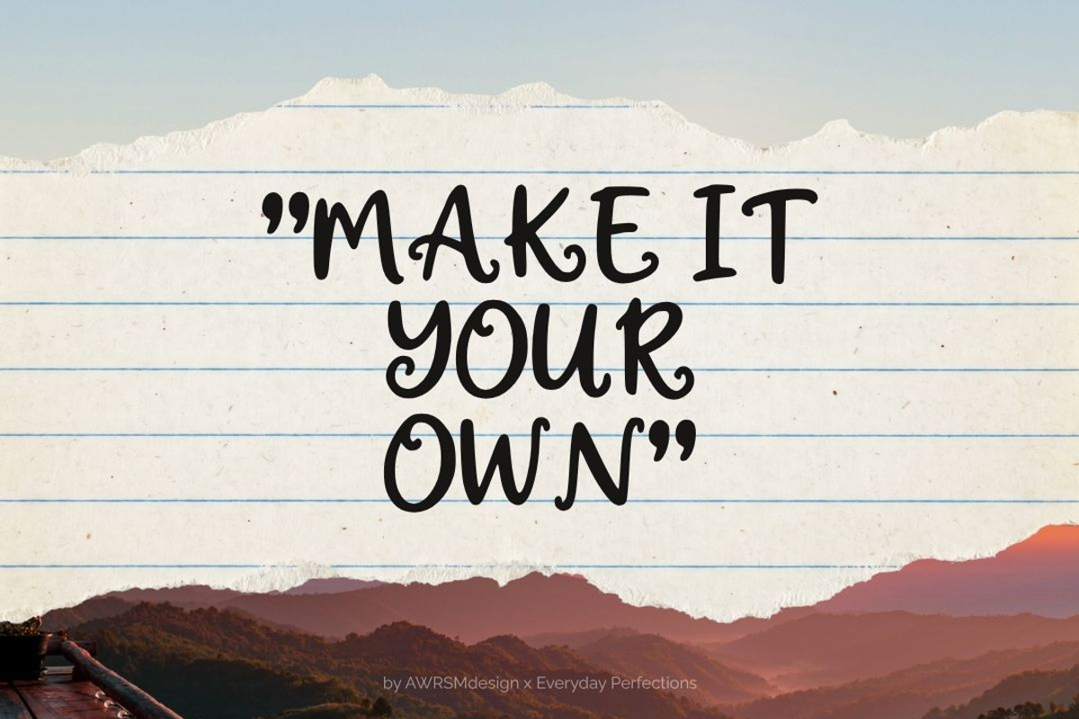 Pelmora | Fantasy Decorative Font, a Handwritten Font by Everyday Perfection (Photo 4 of 5)