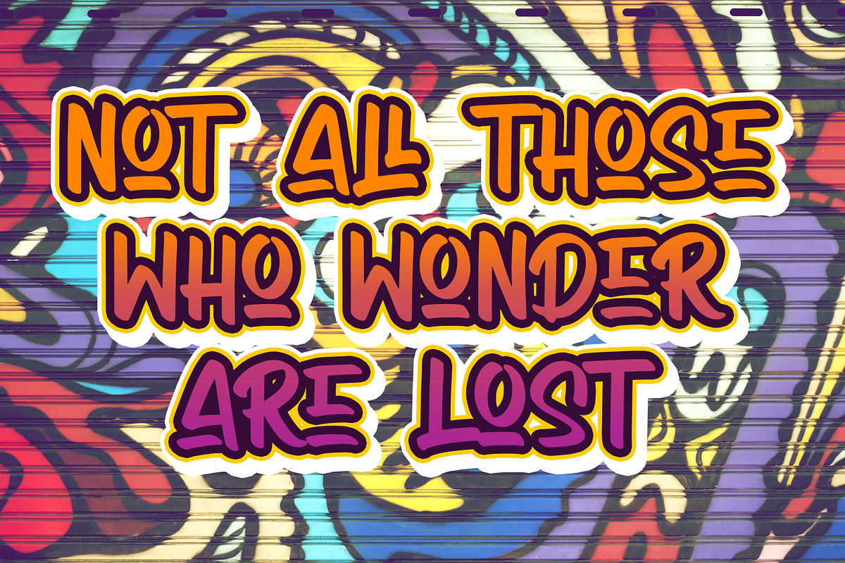 Sale! : Arcinoll - Graffiti Font, a Font by Almarkhatype (Photo 8 of 10)