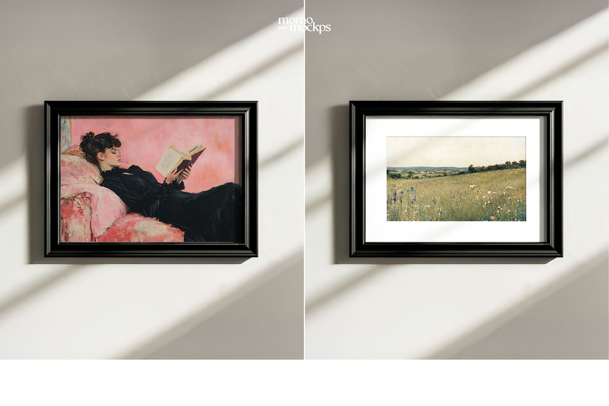 Horizontal Vintage Frame Mockup, a Household Mockup by momomockps (Photo 12 of 13)