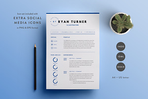Resume Template 3 Page | CV Template