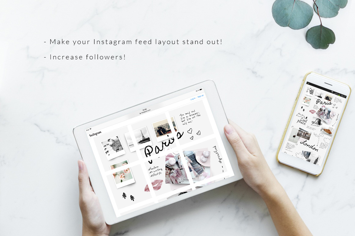 Instagram PUZZLE template -Traveller, a Social Media Template by CreativeFolks (Photo 3 of 5)