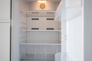 Empty Refrigerator Ready for Grocery Shopping or Meal Preparation, a Food & Drink Photo by etorres69