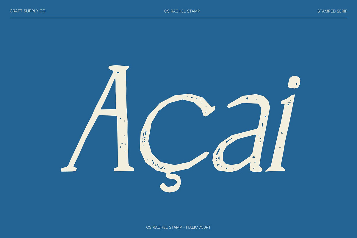CS Rachel Stamp, a Serif Font by Craft Supply Co. (Photo 2 of 8)