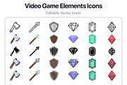 500 Video Game Elements Vector Icons, an Outline Icon by Juicy Icons (Thumbnail 6 of 6)