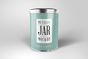 Round Metallic Jar Mockup, a Cups & Container Mockup by Medialoot (Thumbnail 1 of 5)