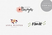6 Watercolour Logos, a Branding & Logo Template by GraphicSupplyCo. (Thumbnail 2 of 5)
