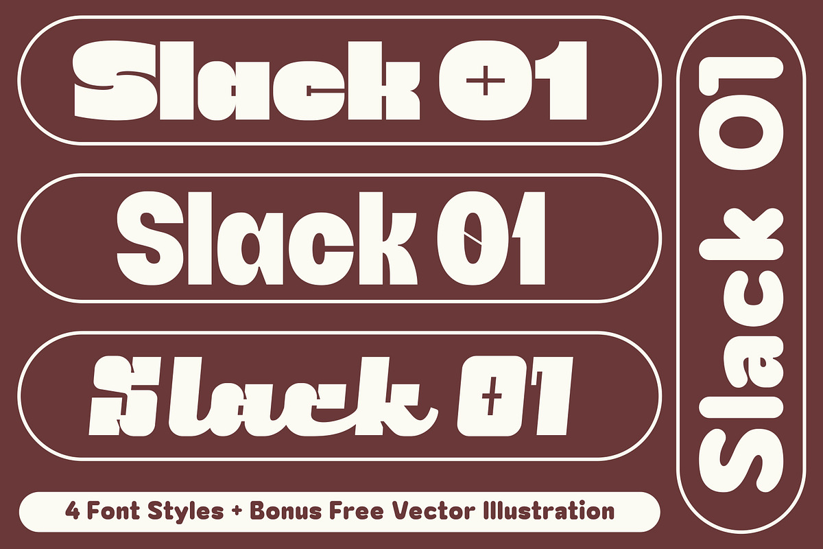 Slack 01 | Cheerful Sans Serif Font, a Sans Serif Font by Fateh.Lab (Photo 3 of 13)