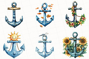 Summer Anchor Clipart, an Illustration by OK Design (Thumbnail 5 of 5)
