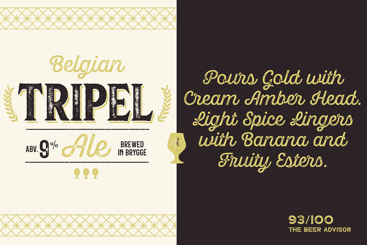 Hops And Barley font Collection preview 5