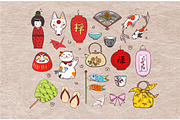 Japanese doodles, an Illustration by Elina_Li (Thumbnail 6 of 13)