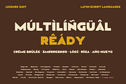 Leisure Suit | 70s Retro Font, a Sans Serif Font by Lauren Hodges (Thumbnail 12 of 13)