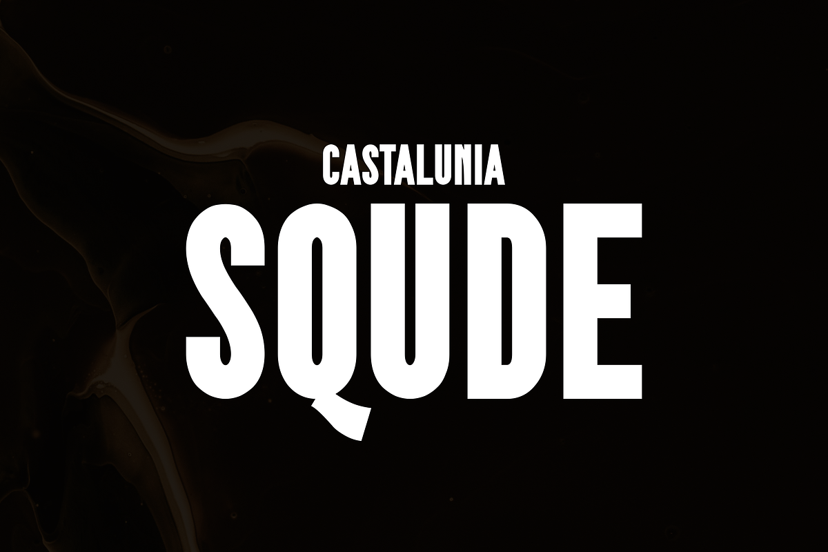 Squde Castalunia, a Sans Serif Font by Monoletter Studio (Photo 1 of 4)