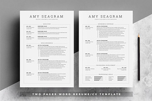 Word Resume Template 5 Pages Pack