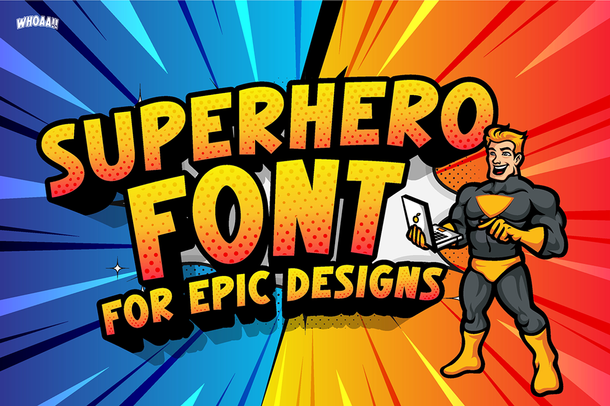 WHOAA, a Sans Serif Font by TokoPress (Photo 5 of 10)