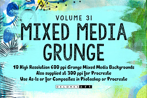 Mixed Media Grunge Backgrounds