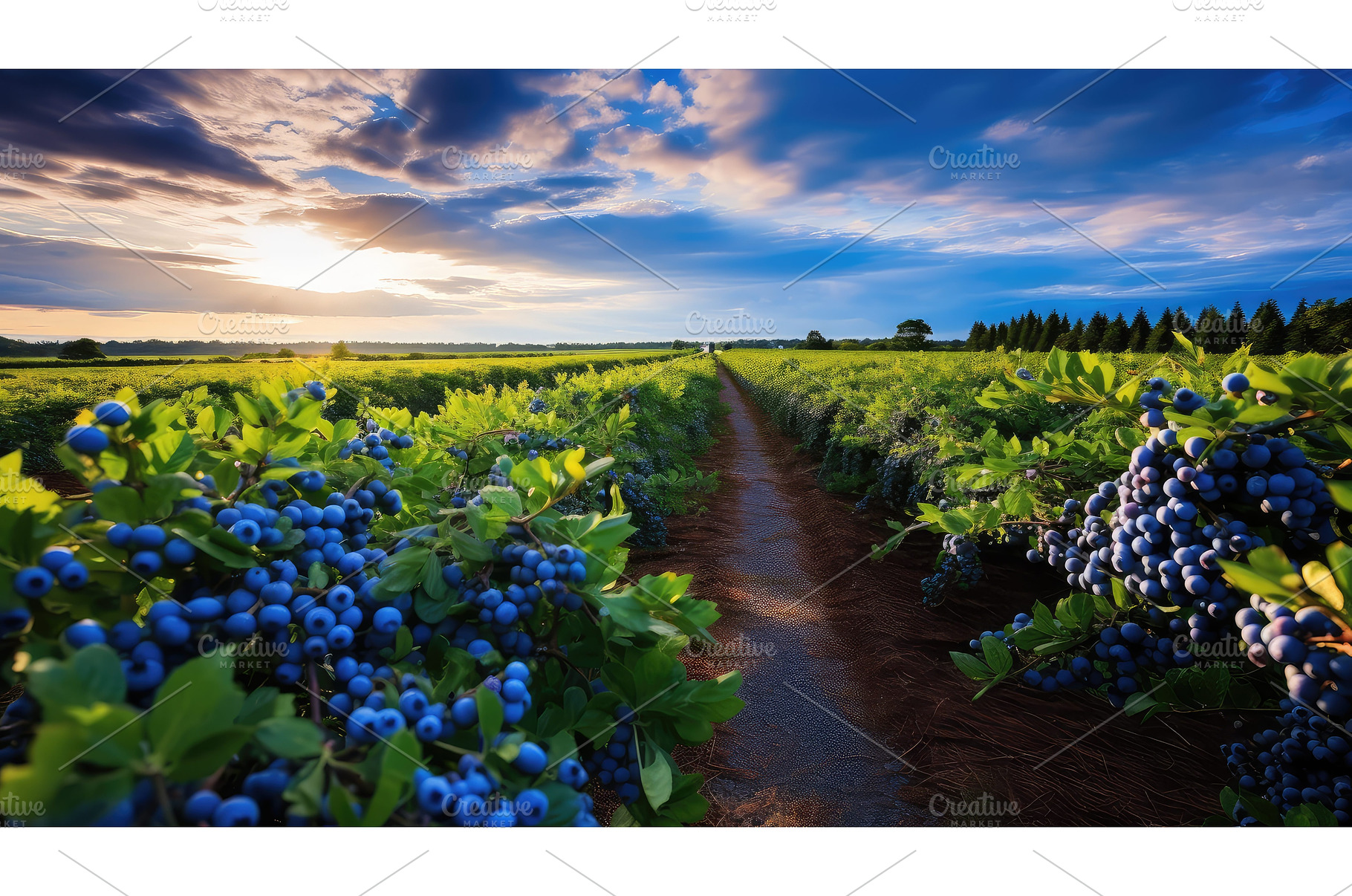 farm ripe blueberry blue ai, a Nature Photo by pikepicture