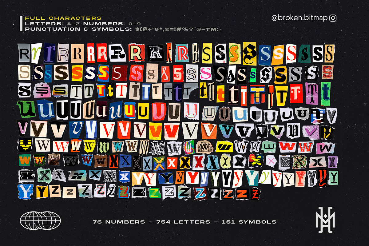 Ransom Letter PNG Asset Pack - 3GB, a Graphic by Broken Bitmap