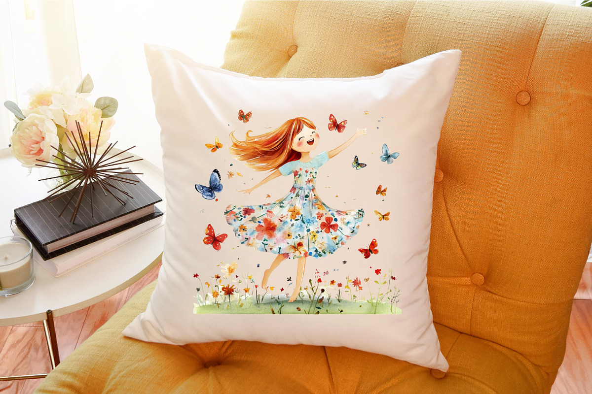 Whimsical Quirky Summer Day Girl Cli, an Illustration by Sublimation Artist (Photo 6 of 6)