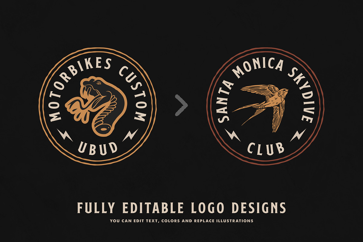 Old School Apparel Designs bundle, a Branding & Logo Template by Davide Bassu (Photo 15 of 15)