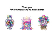 Holographic Rainbow Valentine's Set, a Seasonal Illustration by InkyQueenArt (Thumbnail 6 of 7)