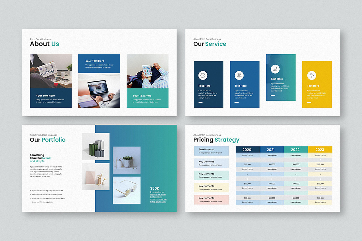 Pitch-Deck Presentation Template, a Presentation Template by Slide_Genius1 (Photo 3 of 6)