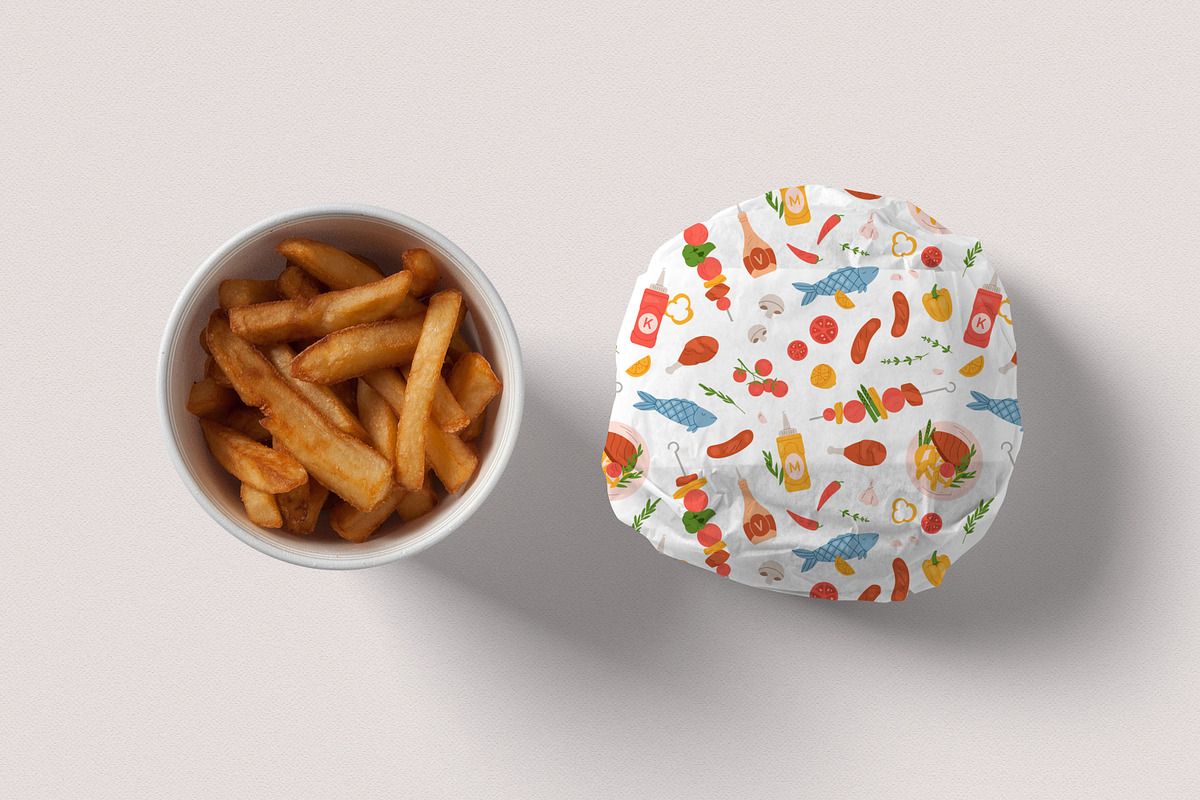 Barbecue food seamless patterns, a Pattern Graphic by Good Studio (Photo 7 of 7)