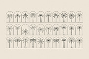 Boho palm logos, a Graphic by karnofff (Thumbnail 3 of 6)