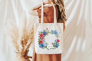 Patriotic Floral Corners Clipart, a Seasonal Illustration by Designworld (Thumbnail 10 of 11)