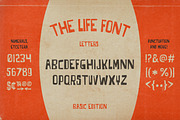 THE LIFE - Retro Surfy Display Font, a Sans Serif Font by Mikey Weeks (Thumbnail 3 of 3)
