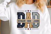 DAD Husband Hero Legend, Fathers Day, a Seasonal Illustration by Canvas Craft (Thumbnail 2 of 6)
