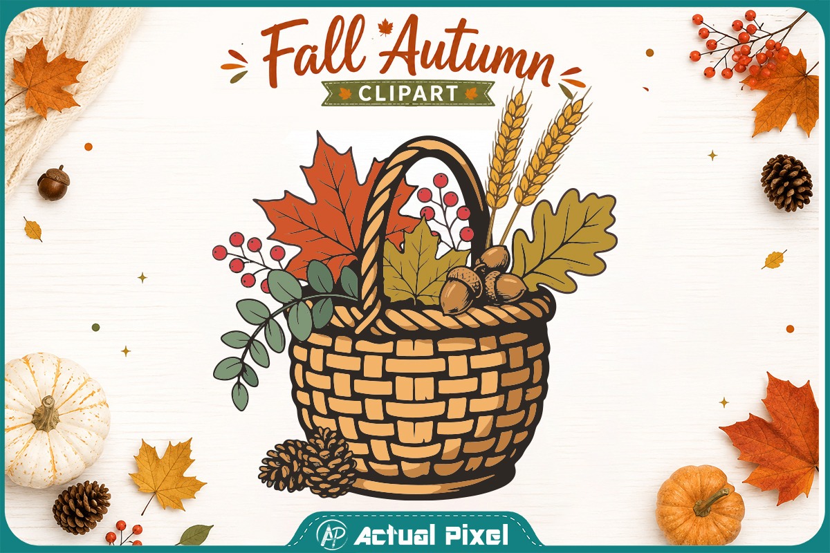 Fall Autumn Clipart Bundle, a Seasonal Illustration by Actual Pixel (Photo 5 of 21)